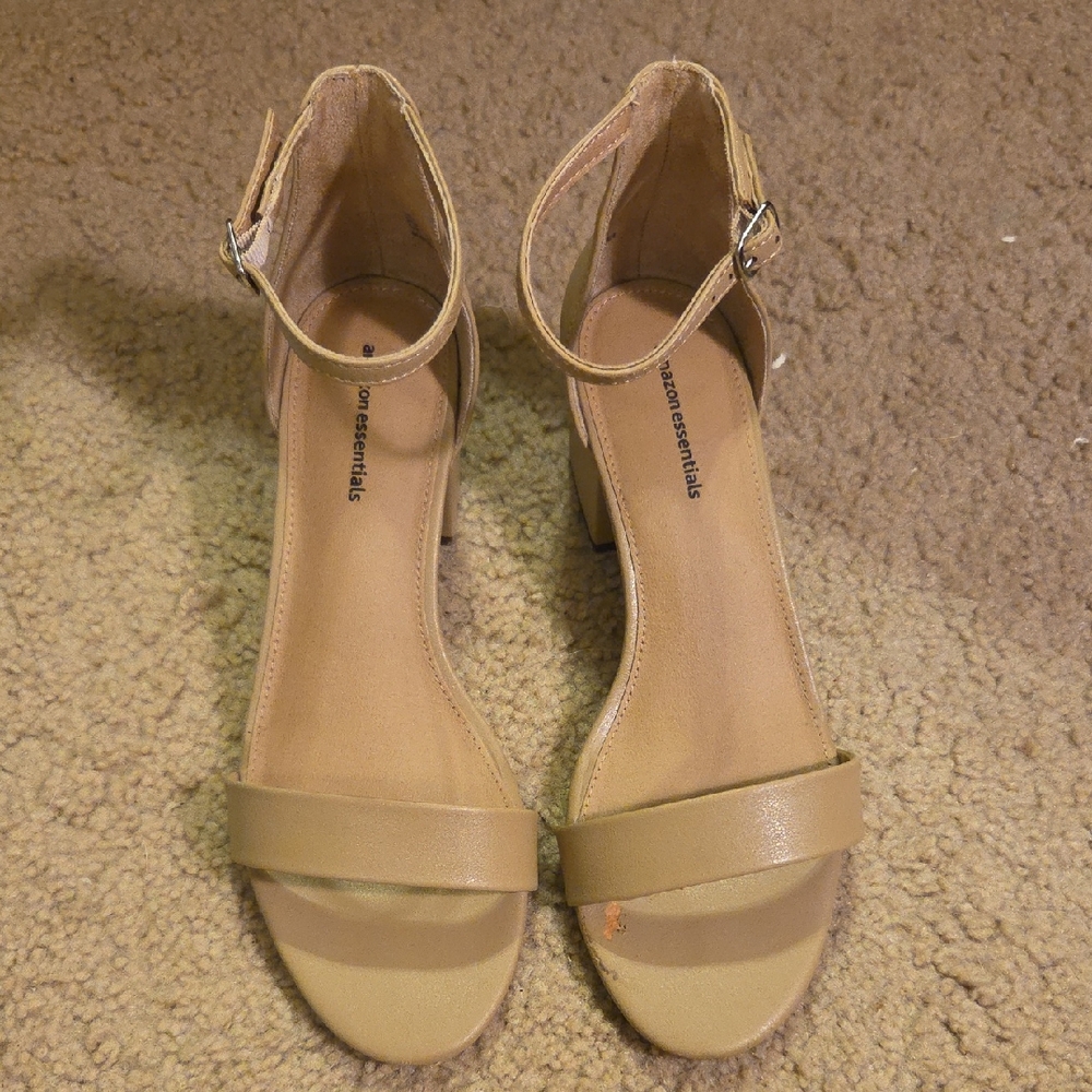 Women's Two Strap Heeled Sandal